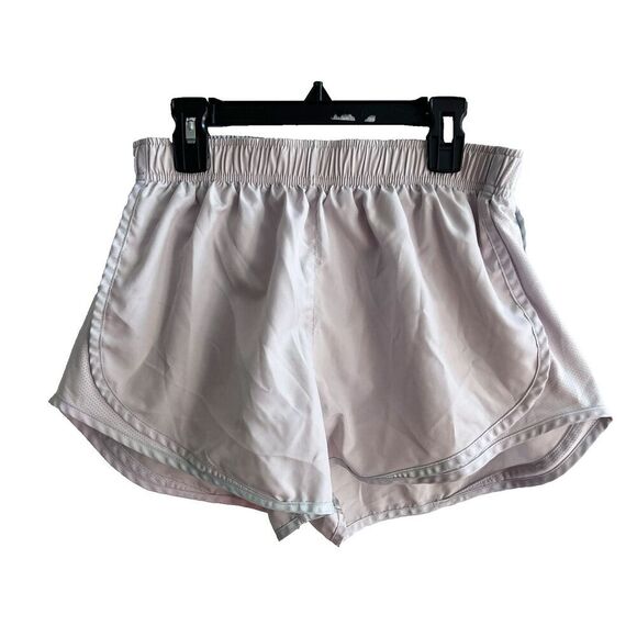 Women’s Nike Dri-Fit Tempo Lined Running Shorts Lavender Gray Trim Medium *flaw - Picture 1 of 11